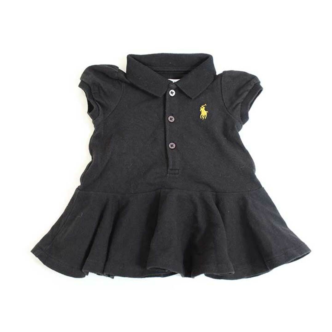 Ralph Lauren(ラルフローレン)の▲ラルフローレン/Ralph Lauren▲50cm 半袖ポロワンピース 黒【中古】子供服 キッズ kids ベビー服 baby 女の子 夏 717022 onepi キッズ/ベビー/マタニティのベビー服(~85cm)(ワンピース)の商品写真