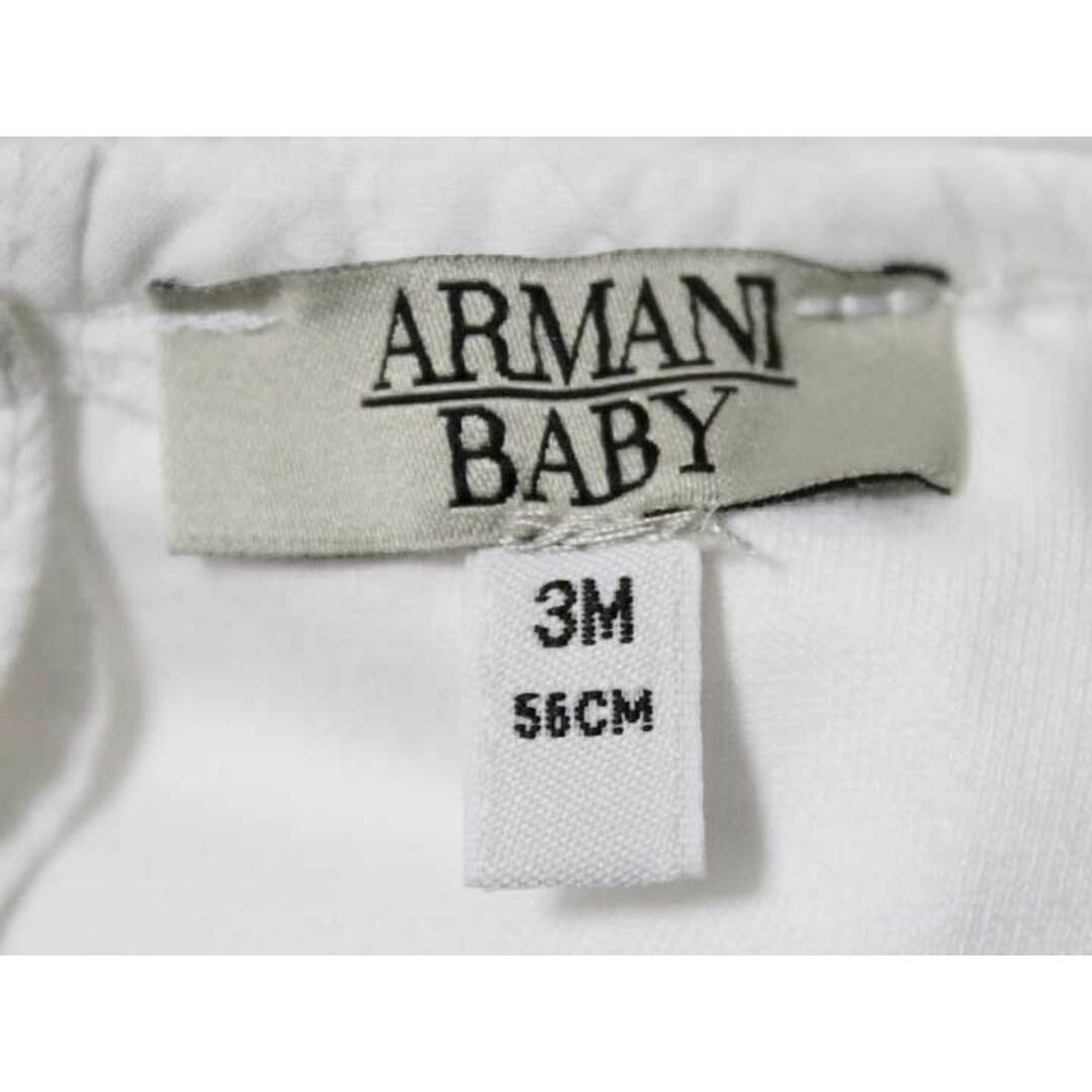 Armani(アルマーニ)の《アルマーニベビー/Armani baby》56cm ノースリーブワンピース 白 ブルマ付【中古】子供服 キッズ kids ベビー服 baby 女の子 夏 615032 onepi キッズ/ベビー/マタニティのベビー服(~85cm)(ワンピース)の商品写真