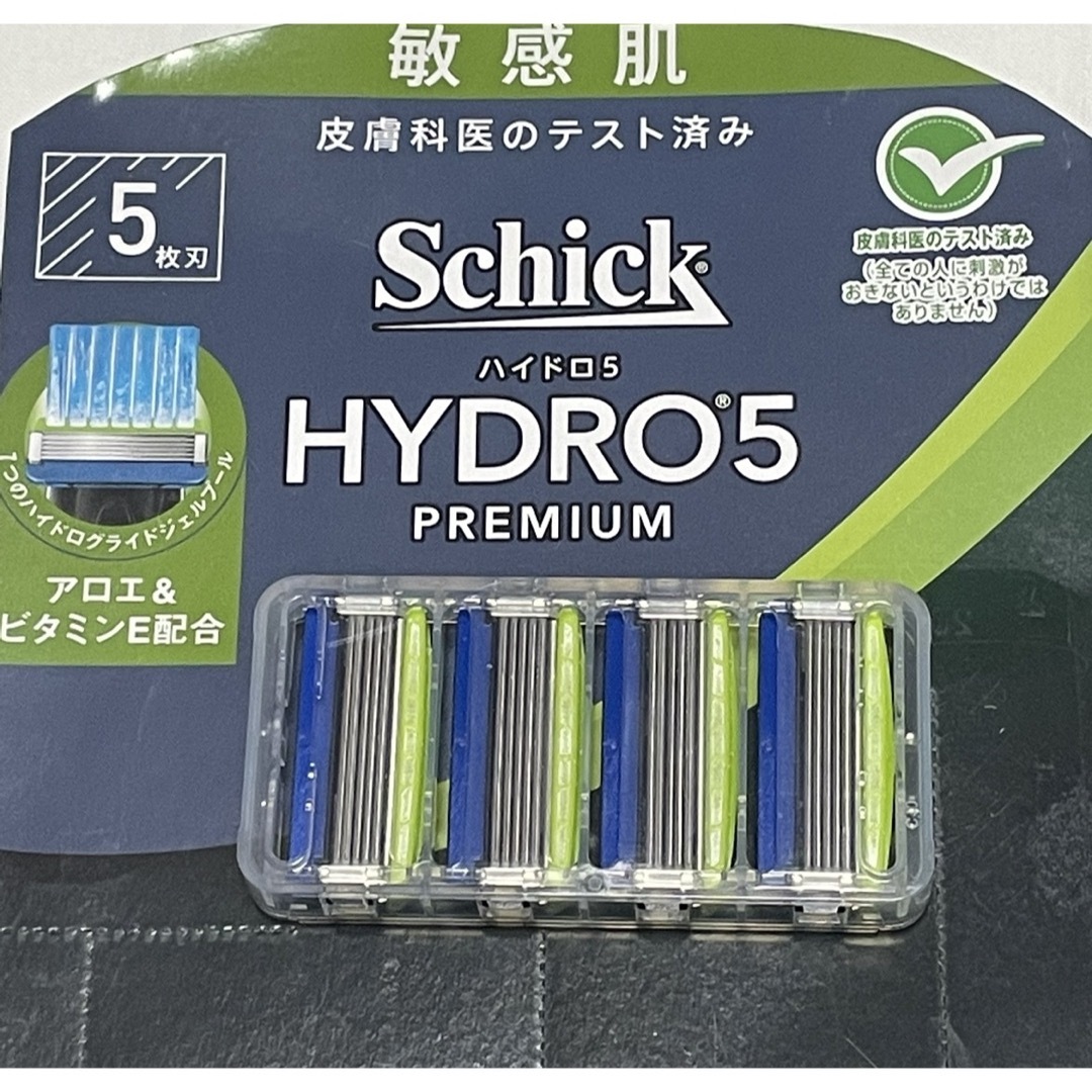 Schick(シック)のシック ハイドロ5 プレミアム 敏感肌用替刃4個セット コスメ/美容のシェービング(カミソリ)の商品写真