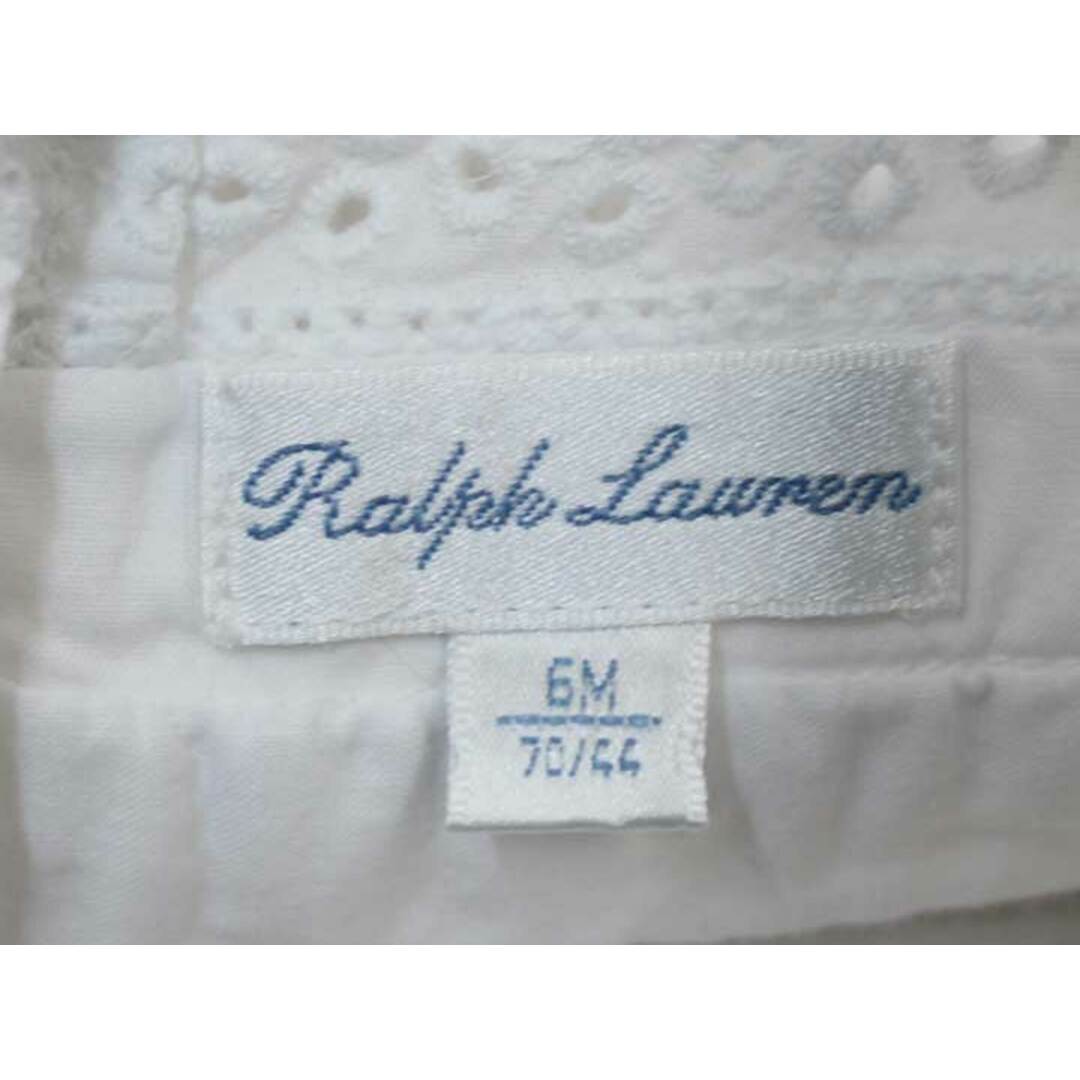 Ralph Lauren(ラルフローレン)の■ラルフローレン/Ralph Lauren■70cm ノースリーブワンピース 白【中古】子供服 キッズ kids ベビー服 baby 女の子 夏 526032 onepi キッズ/ベビー/マタニティのベビー服(~85cm)(ワンピース)の商品写真