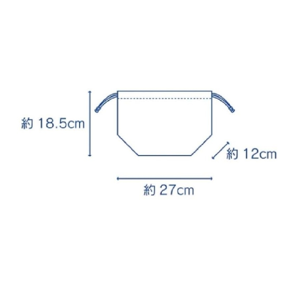 mikihouse(ミキハウス)のミキハウス ランチクロス ランチバッグ 巾着 3点セット 新品未使用 キッズ/ベビー/マタニティのこども用バッグ(ランチボックス巾着)の商品写真