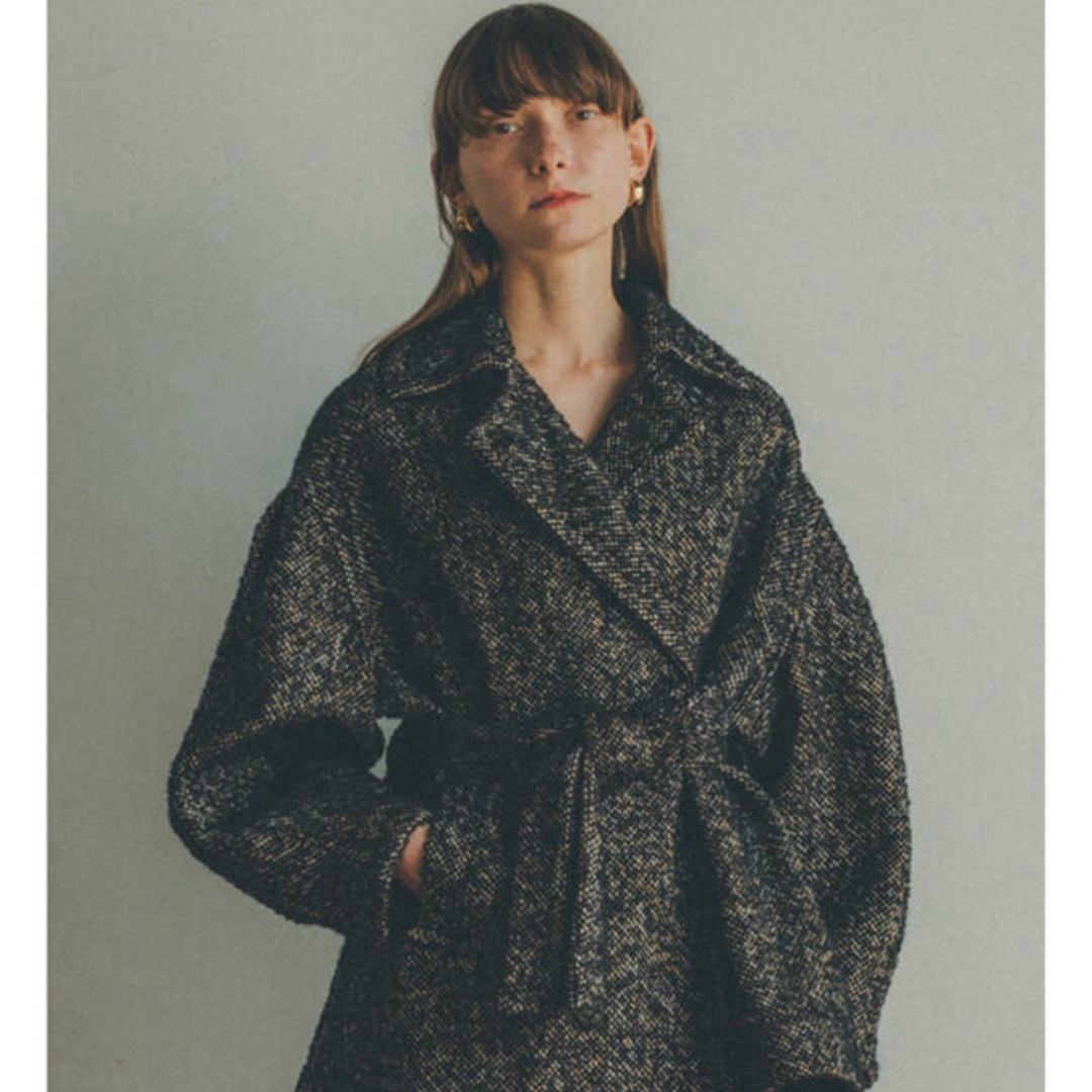 CLANE(クラネ)のCLANE MIX LOOP TWEED BOX COAT レディースのジャケット/アウター(ロングコート)の商品写真