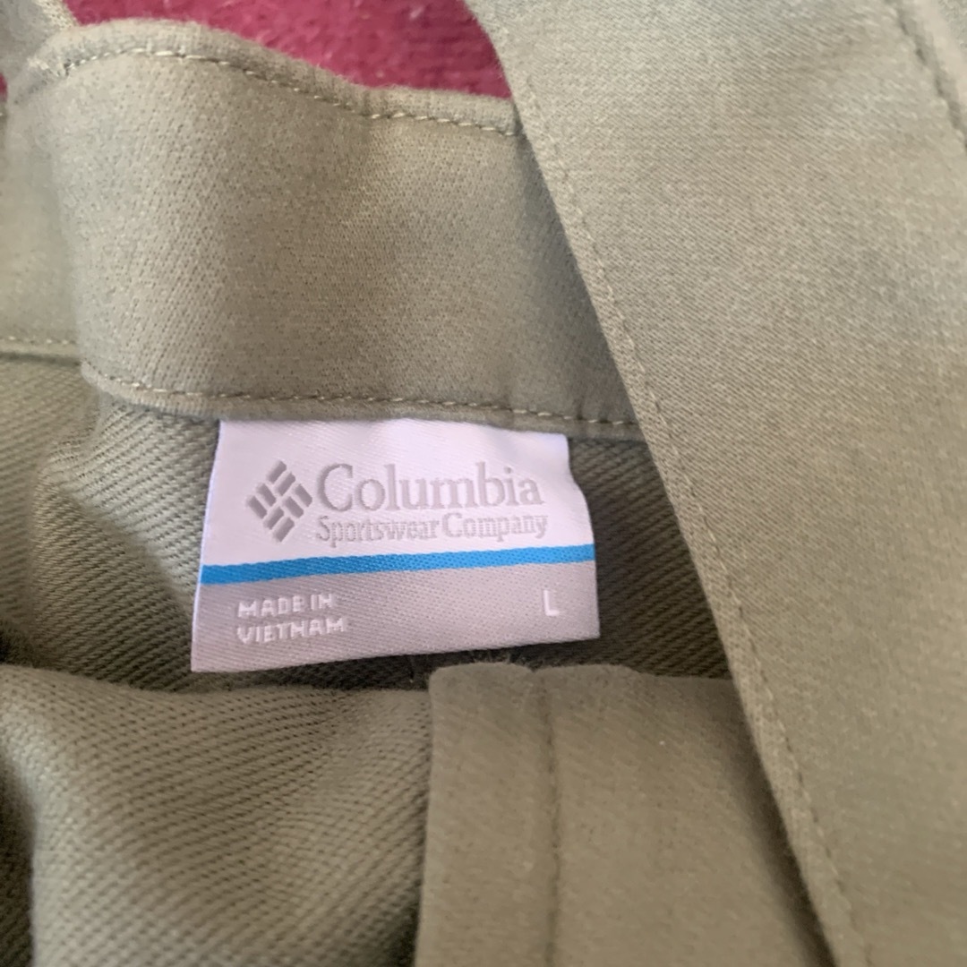 Columbia(コロンビア)のコロンビア  YURIEコラボ　サロペット　オーバーオール　L カーキ レディースのパンツ(サロペット/オーバーオール)の商品写真