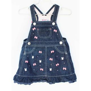 ミキハウス(mikihouse)の[ミキハウス/MIKIHOUSE]85cm ジャンパースカート インディゴブルー【中古】子供服 キッズ kids ベビー服 baby 女の子 春夏秋 onepi 612042(スカート)