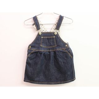 プチバトー(PETIT BATEAU)の【春物 新入荷!】▲プチバトー/PETIT BATEAU▲81cm(18m) デニムジャンパースカート インディゴ【中古】子供服 キッズ kids ベビー服 baby 女の子 春夏秋冬 onepi 603042(スカート)