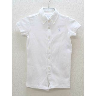 ラルフローレン(Ralph Lauren)の■ラルフローレン/Ralph Lauren■75cm 半袖ショートオール/カバーオール/ロンパース 白【中古】子供服 キッズ kids ベビー服 baby 男の子 夏 726032 onepi(カバーオール)