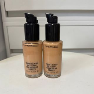 マック(MAC)のMAC スタジオ フィックス フルイド NC20 NC25 2点セット(ファンデーション)