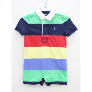 ラルフローレン(Ralph Lauren)の■ラルフローレン/Ralph Lauren■85cm 半袖ショートオール/カバーオール/ロンパース マルチカラー【中古】子供服 キッズ kids ベビー服 baby 男の子 夏 826032 onepi(カバーオール)