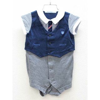 ファミリア(familiar)の■ファミリア/familiar■70cm 半袖カバーオール/ロンパース マルチカラー【中古】子供服 キッズ kids ベビー服 baby 男の子 夏 407032 onepi(カバーオール)