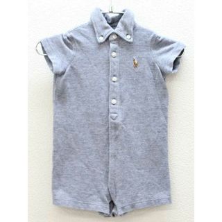 ラルフローレン(Ralph Lauren)の■ラルフローレン/Ralph Lauren■70cm 半袖ショートオール/カバーオール/ロンパース グレー【中古】子供服 キッズ kids ベビー服 baby 男の子 夏 407032 onepi(カバーオール)