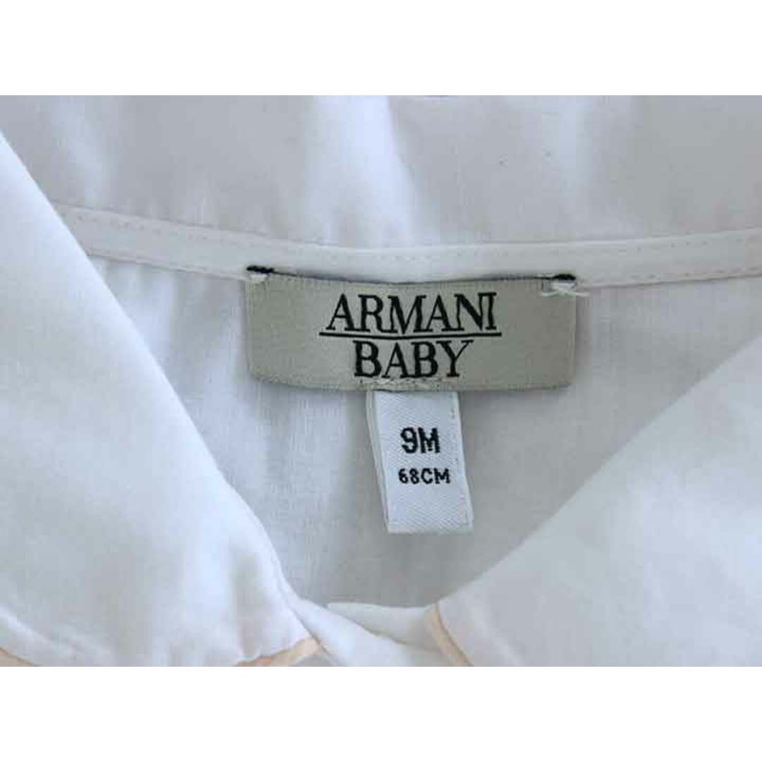 Armani(アルマーニ)の†アルマーニベビー/Armani baby†68cm カバーオール/ロンパース 白【中古】子供服 キッズ kids ベビー服 baby 女の子 夏 915032 onepi キッズ/ベビー/マタニティのベビー服(~85cm)(カバーオール)の商品写真