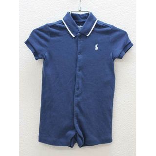 ラルフローレン(Ralph Lauren)の■ラルフローレン/Ralph Lauren■75cm 半袖ショートオール/カバーオール/ロンパース 紺【中古】子供服 キッズ kids ベビー服 baby 男の子 夏 526032 onepi(カバーオール)