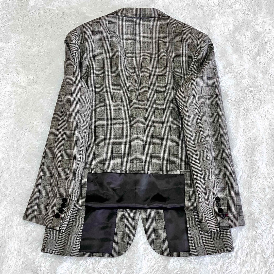 BURBERRY BLACK LABEL(バーバリーブラックレーベル)のバーバリーブラックレーベル スリーピース セットアップ スーツ 日本製 千鳥格子 メンズのスーツ(セットアップ)の商品写真