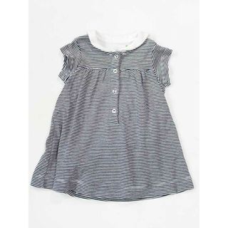 プチバトー(PETIT BATEAU)の☆プチバトー/PETIT BATEAU☆67cm 半袖ワンピオール 白×紺 【中古】子供服 キッズ kids ベビー服 baby 女の子 夏 035032 onepi(カバーオール)