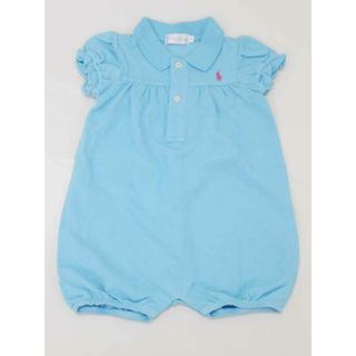 ラルフローレン(Ralph Lauren)の▽ラルフローレン/Ralph Lauren▽70cm 半袖ポロシャツオール/ロンパース 水色【中古】子供服 キッズ kids ベビー服 baby 女の子 夏 217022 onepi(カバーオール)