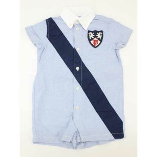 ラルフローレン(Ralph Lauren)の▽ラルフローレン/Ralph Lauren▽75cm 半袖シャツオール 水色×紺系 '19年製【中古】子供服 キッズ kids ベビー服 baby 男の子 夏 027022 tops(カバーオール)