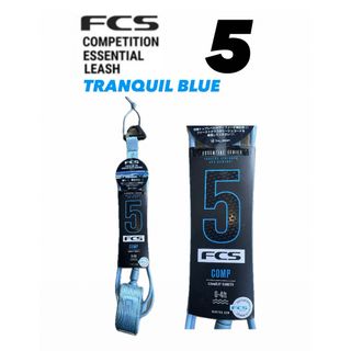 エフシーエス(FCS)のFCS 5'Comp Essential Leash Tranquil Blue(サーフィン)