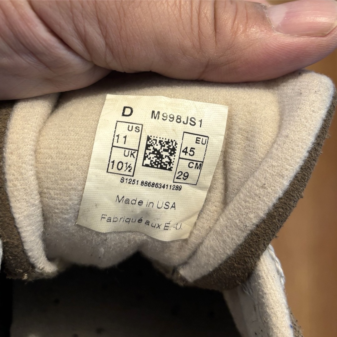 New Balance(ニューバランス)のニューバランス M998 JS1 JCREW別注  US11 29cm メンズの靴/シューズ(スニーカー)の商品写真
