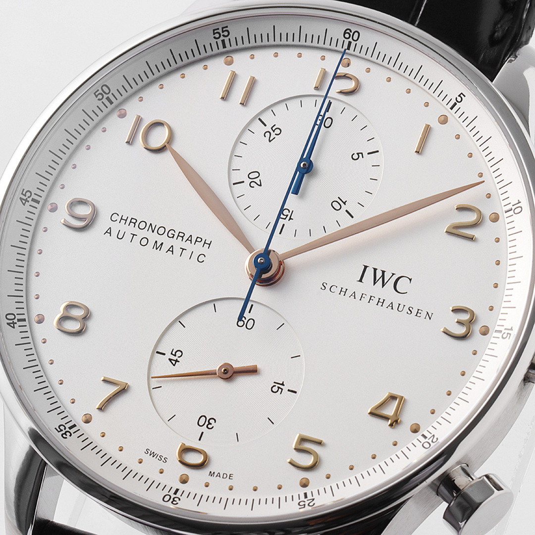 IWC(インターナショナルウォッチカンパニー)のIWC ポルトギーゼ クロノグラフ IW371401 メンズ 中古 腕時計 メンズの時計(腕時計(アナログ))の商品写真