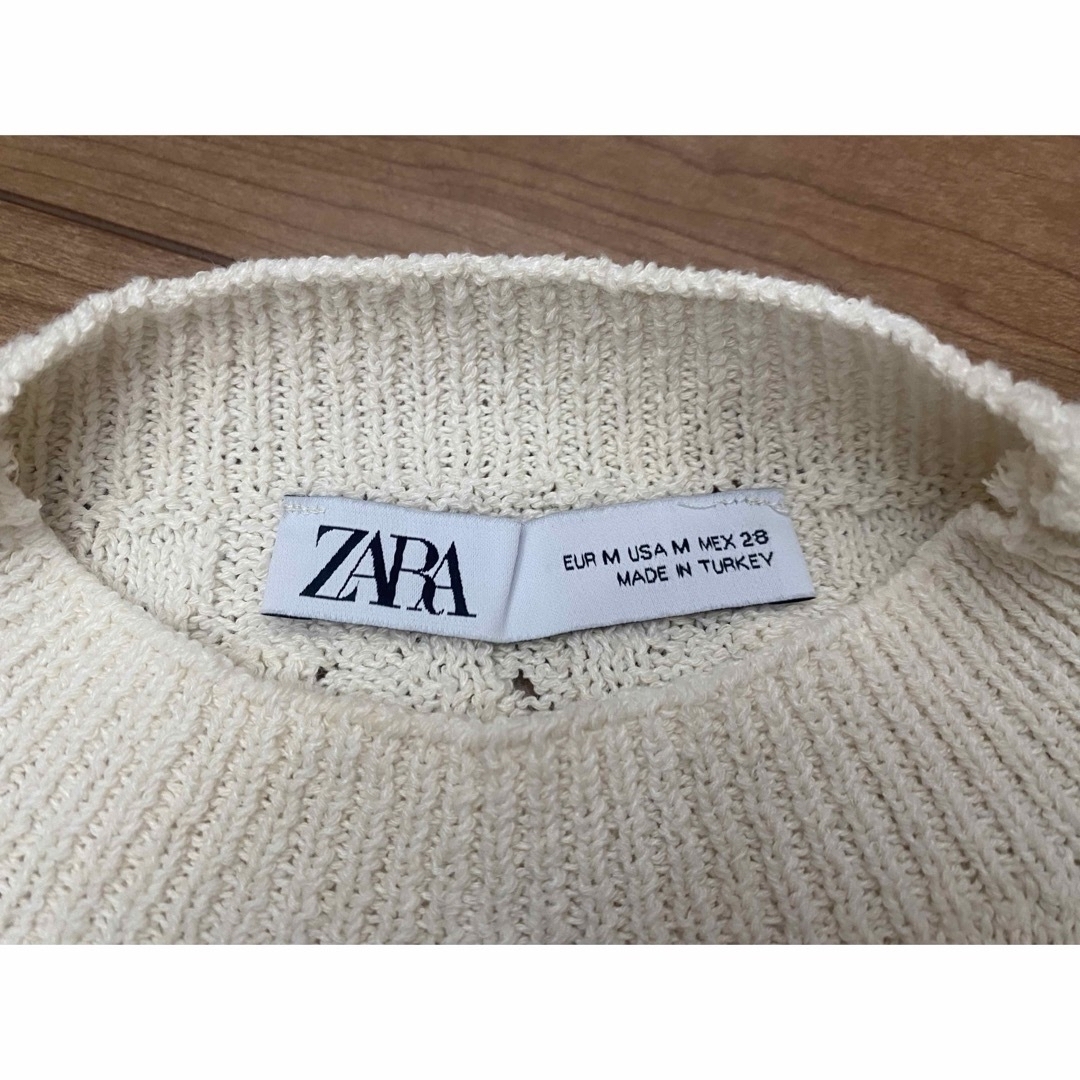 ZARA(ザラ)の★ZARA★フリルトリムニット★ レディースのトップス(ニット/セーター)の商品写真