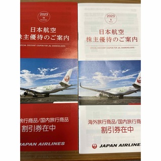 ジャル(ニホンコウクウ)(JAL(日本航空))のJAL海外国内旅行商品割引き券2冊(ショッピング)