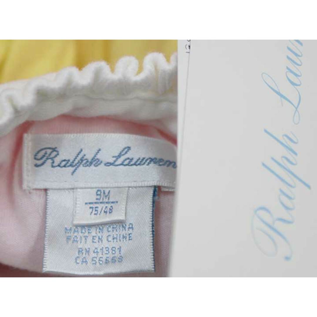 Ralph Lauren(ラルフローレン)の新品 未使用品■ラルフローレン/Ralph Lauren■80cm 半袖ショートオール/カバーオール/ロンパース マルチカラー 子供服 キッズ kids ベビー服 baby 女の子 夏 826032 onepi キッズ/ベビー/マタニティのベビー服(~85cm)(カバーオール)の商品写真