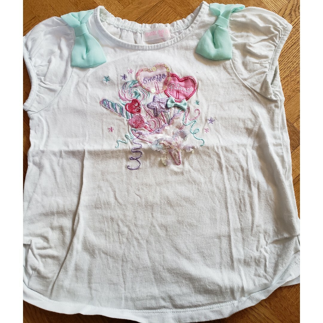 mezzo piano(メゾピアノ)のメゾピアノ  Tシャツ  120 キッズ/ベビー/マタニティのキッズ服女の子用(90cm~)(Tシャツ/カットソー)の商品写真