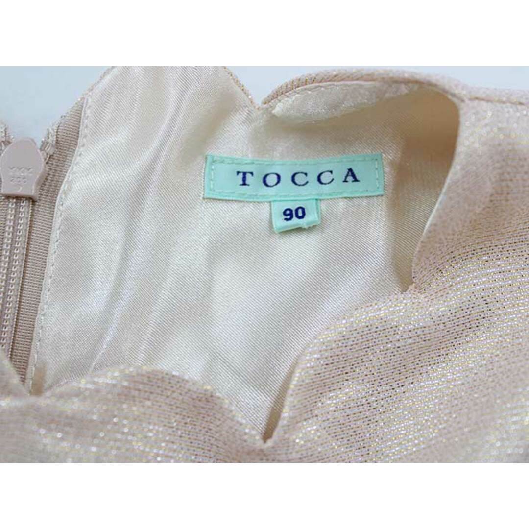 TOCCA BAMBINI(トッカバンビーニ)の【新入荷!】▽トッカ/TOCCA BAMBINI▽90cm ノースリーブドレス ピンク×薄ベージュ フォーマル 入園式 結婚式 発表会 七五三 冠婚葬祭【中古】子供服 キッズ kids ベビー服 baby 女の子 lessons 803042 キッズ/ベビー/マタニティのベビー服(~85cm)(セレモニードレス/スーツ)の商品写真