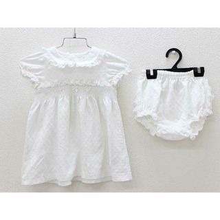 ▽メゾピアノ/mezzo piano▽80cm 半袖チュニック×ブルマセット 白【中古】子供服 キッズ kids ベビー服 baby 女の子 夏 714032 tops