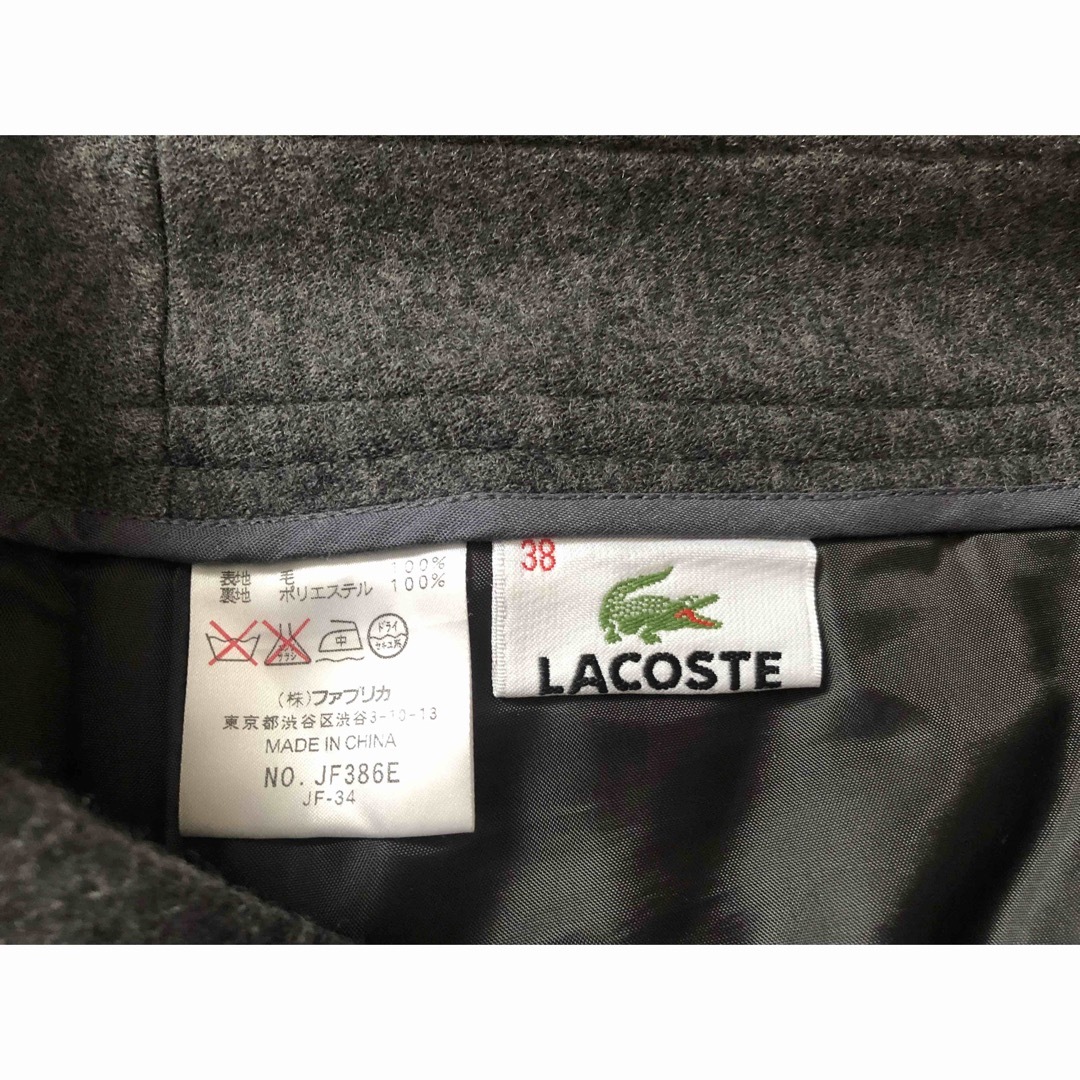 LACOSTE(ラコステ)のラコステ　スカート  グレー　38 レディースのスカート(ミニスカート)の商品写真