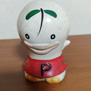 《昭和レトロ》 オバQの妹　P子　ピーコ　陶製　貯金箱(キャラクターグッズ)