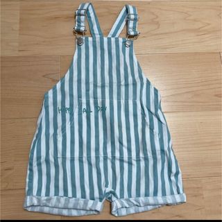 ザラキッズ(ZARA KIDS)のZARA KIDS ザラ　サロペット　ストライプ　キッズ　92cm(パンツ/スパッツ)