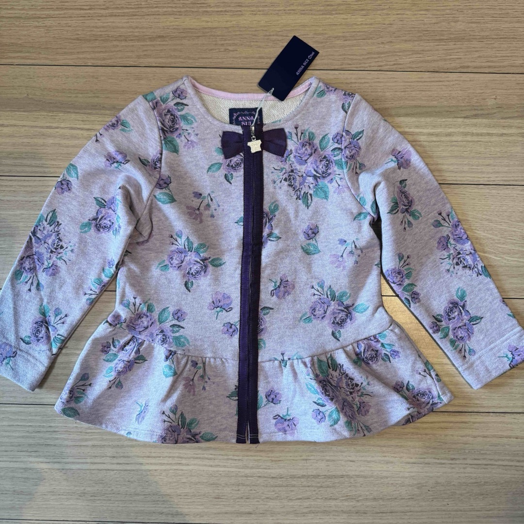 ANNA SUI mini(アナスイミニ)の新品★アナスイミニ ぺプラム パーカー ジャケット キッズ/ベビー/マタニティのキッズ服女の子用(90cm~)(ジャケット/上着)の商品写真