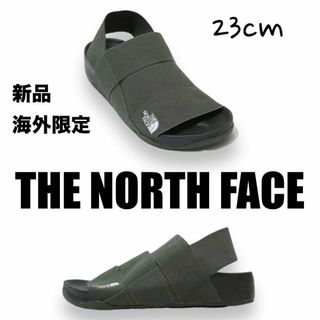 ザノースフェイス(THE NORTH FACE)の新品⭐️ノースフェイス　レディースサンダル　カーキ　23cm 韓国限定(サンダル)