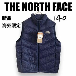 ザノースフェイス(THE NORTH FACE)の新品⭐️ノースフェイス　キッズ　ダウンベスト　ネイビー　140 韓国限定(ジャケット/上着)