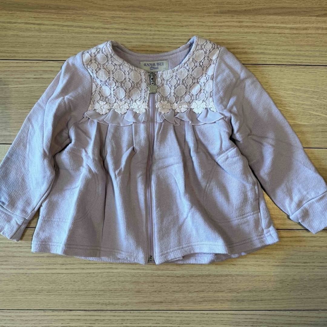 ANNA SUI mini(アナスイミニ)のアナスイミニ パーカー ジャケット カーディガン キッズ/ベビー/マタニティのキッズ服女の子用(90cm~)(ジャケット/上着)の商品写真