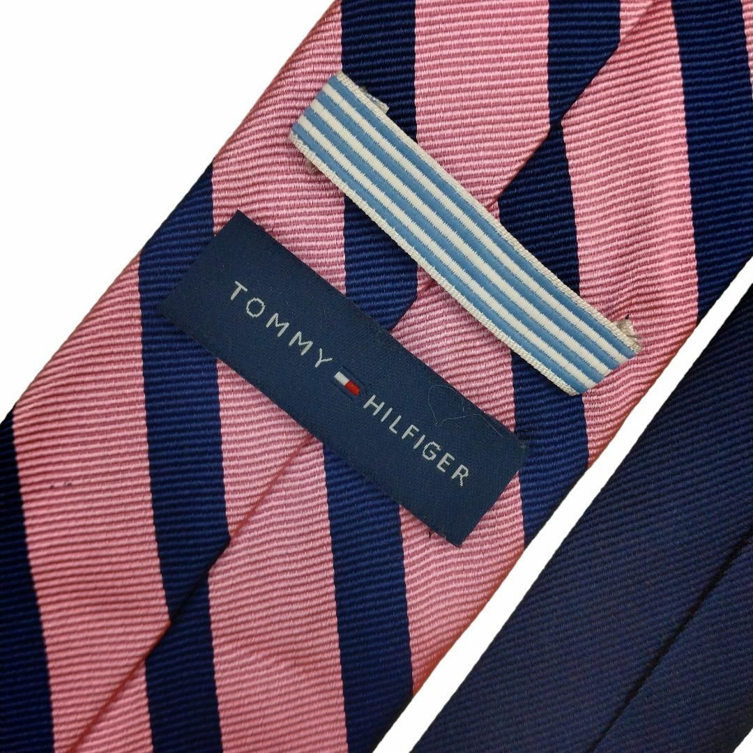 TOMMY HILFIGER(トミーヒルフィガー)のトミーヒルフィガー ネクタイ ストライプ柄 シルク100% au6 メンズのファッション小物(ネクタイ)の商品写真