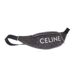 celine - 【中古】【ABランク】CELINE セリーヌ トリオンフ ボディバッグ ウエストバッグ 195972DFV.38NN PU ブラック×ブラウン メンズ レディース【ISEYA】