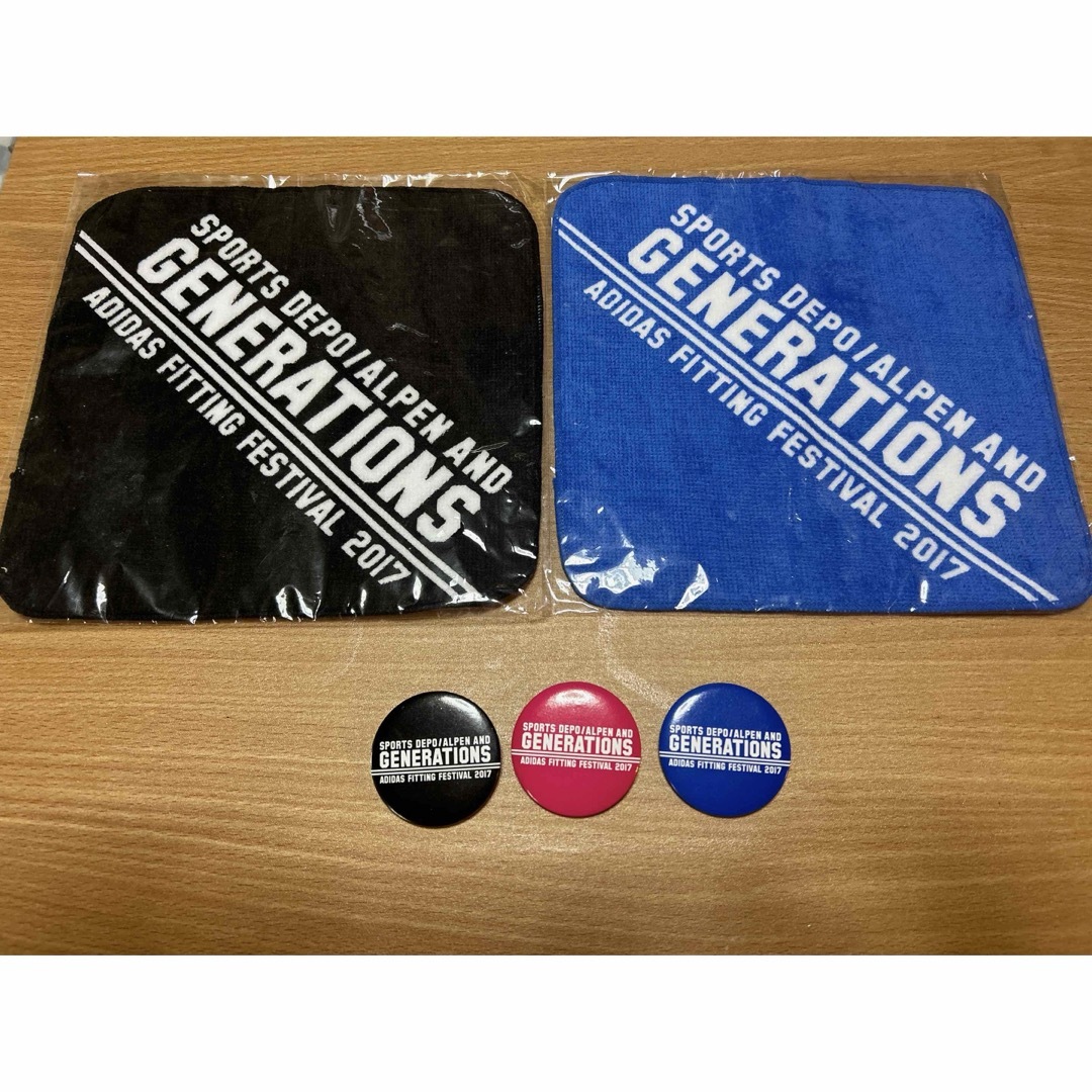 GENERATIONS(ジェネレーションズ)のGENERATIONS ミニタオル　缶バッジ エンタメ/ホビーのタレントグッズ(ミュージシャン)の商品写真