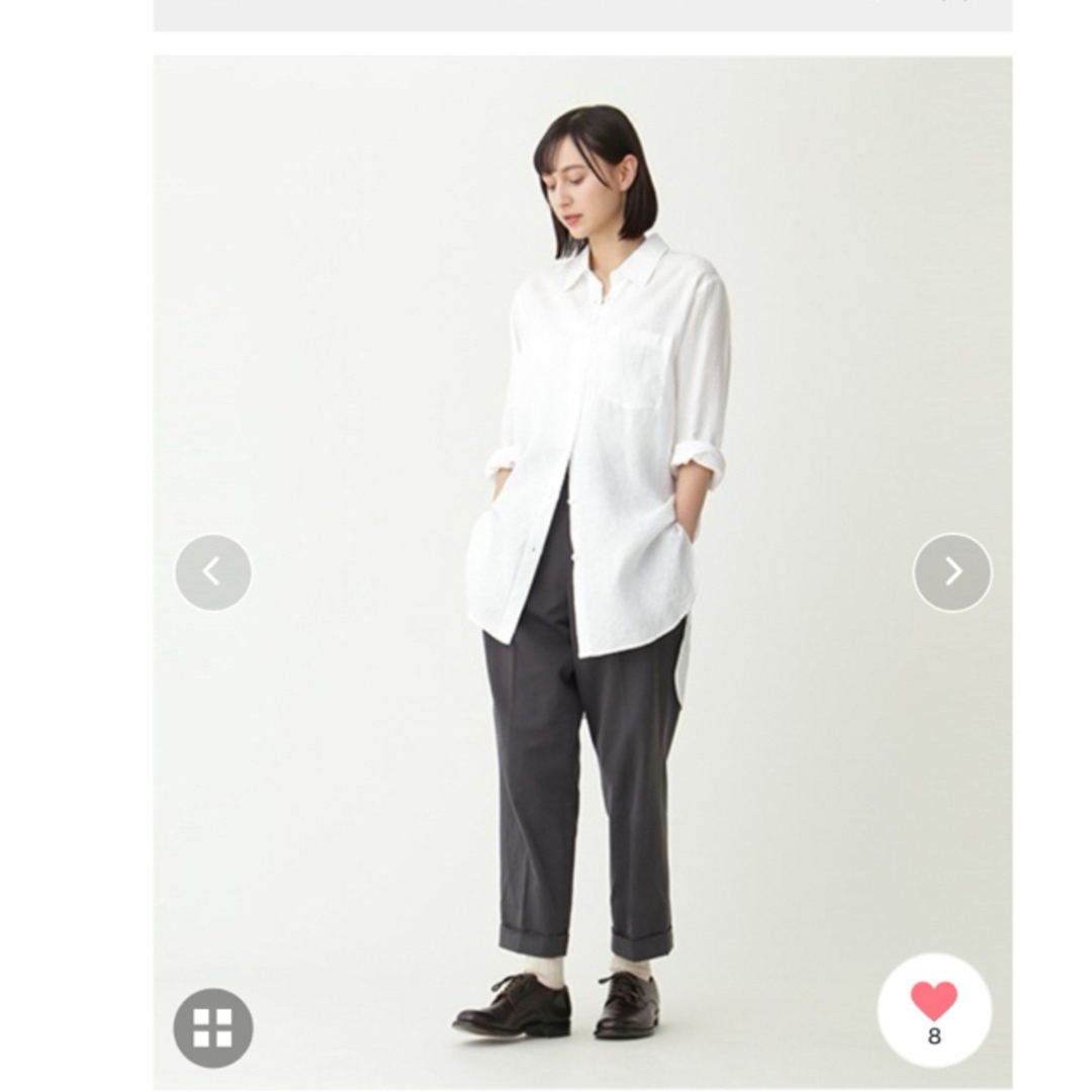 MARGARET HOWELL(マーガレットハウエル)のマーガレットハウエル⭐️2022 SHIRTING LINEN⭐️リネン　シャツ レディースのトップス(シャツ/ブラウス(長袖/七分))の商品写真