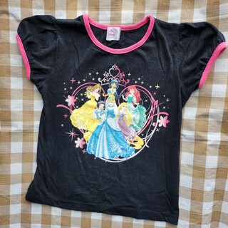 ディズニー(Disney)のプリンセス　半袖Tシャツ　120cm(Tシャツ/カットソー)