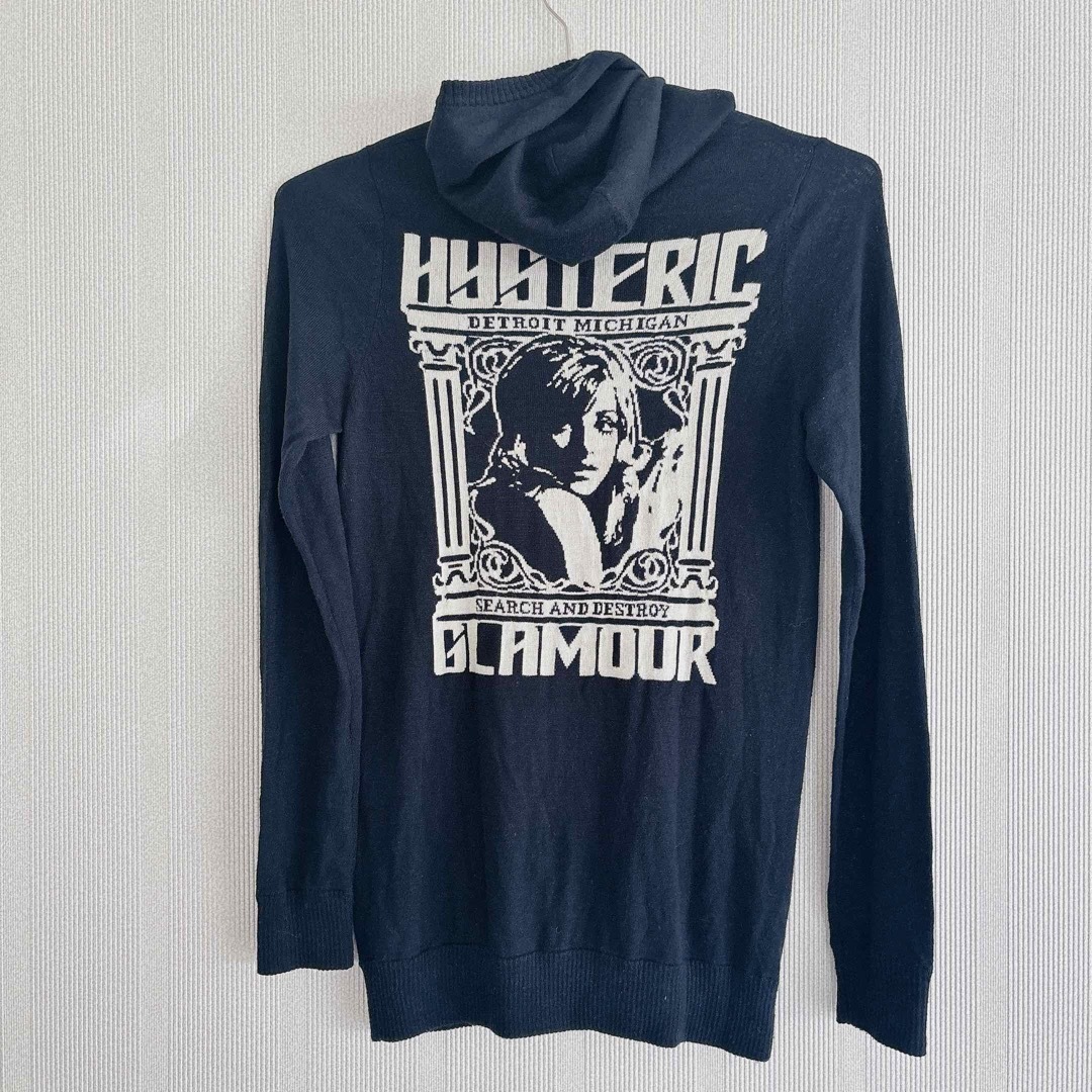 HYSTERIC GLAMOUR(ヒステリックグラマー)のHYSTERIC GLAMOUR ジップパーカー カーディガン 刺繍ヒスガール レディースのトップス(パーカー)の商品写真