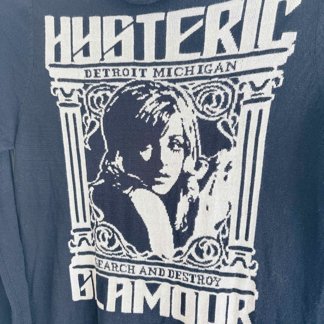 HYSTERIC GLAMOUR(ヒステリックグラマー)のHYSTERIC GLAMOUR ジップパーカー カーディガン 刺繍ヒスガール レディースのトップス(パーカー)の商品写真