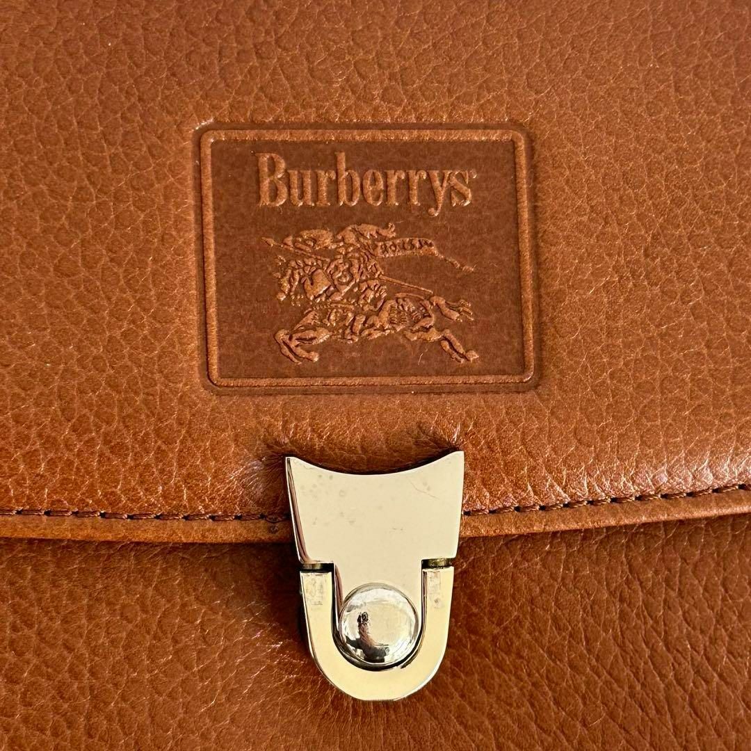 BURBERRY(バーバリー)のバーバリー Burberry ハンドバッグ レザー ブラウン 茶色 レディースのバッグ(トートバッグ)の商品写真