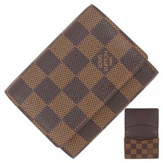 ルイヴィトン(LOUIS VUITTON)のルイヴィトン カードケース 名刺入れ メンズ レディース ダミエ ブラウン 未使用 m61867(名刺入れ/定期入れ)