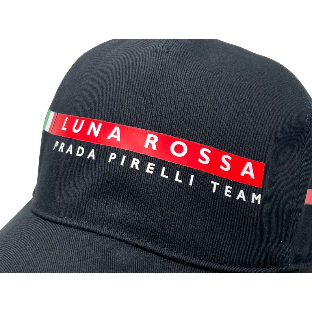 PRADA(プラダ)の極美品 PRADA プラダ ルナロッサ ピレリ キャップ ブラック LRH018 LUNA ROSSA ロゴ 帽子 小物 ネロ サイズXXS 中古 61056 メンズの帽子(キャップ)の商品写真