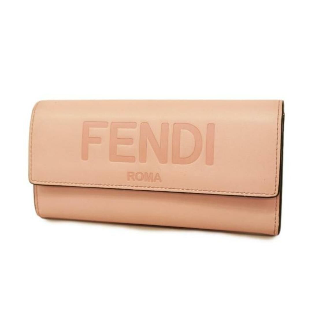 FENDI(フェンディ)の【4gd3183】フェンディ 長財布/レザー/ピンク/ゴールド金具 【中古】 レディース レディースのファッション小物(財布)の商品写真