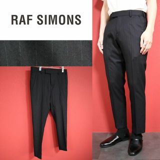 RAF SIMONS - 【極美品】RAF SIMONS ラフシモンズ アンクル丈 ストライプ スラックス