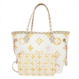 ルイヴィトン(LOUIS VUITTON)の【4gd3206】ルイヴィトン トートバッグ/モノグラム・ジャイアント/ネヴァーフルMM/M22978/ベージュ/ホワイト【中古】レディース(トートバッグ)