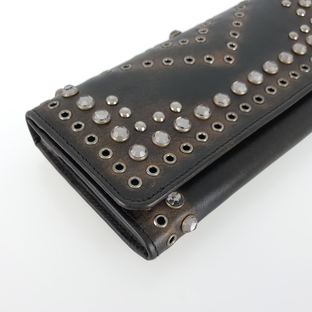 PRADA(プラダ)のプラダ 長財布 かぶせ蓋 レディースのファッション小物(財布)の商品写真